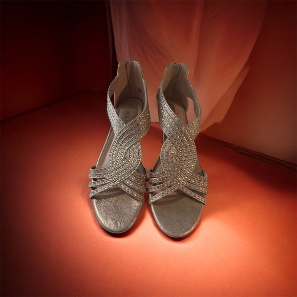 Dream Pairs Shoes - Dream Pairs Silver Strappy Heels
